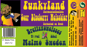 Blueberry Weissbier label 2019