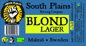The 2018 Blond Lager label